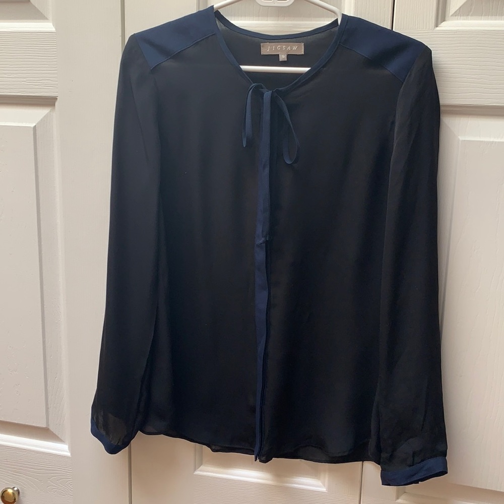 Jigsaw Black Blouse